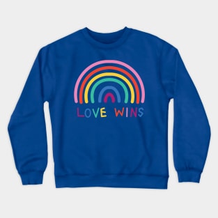 Love wins rainbow 1 Crewneck Sweatshirt